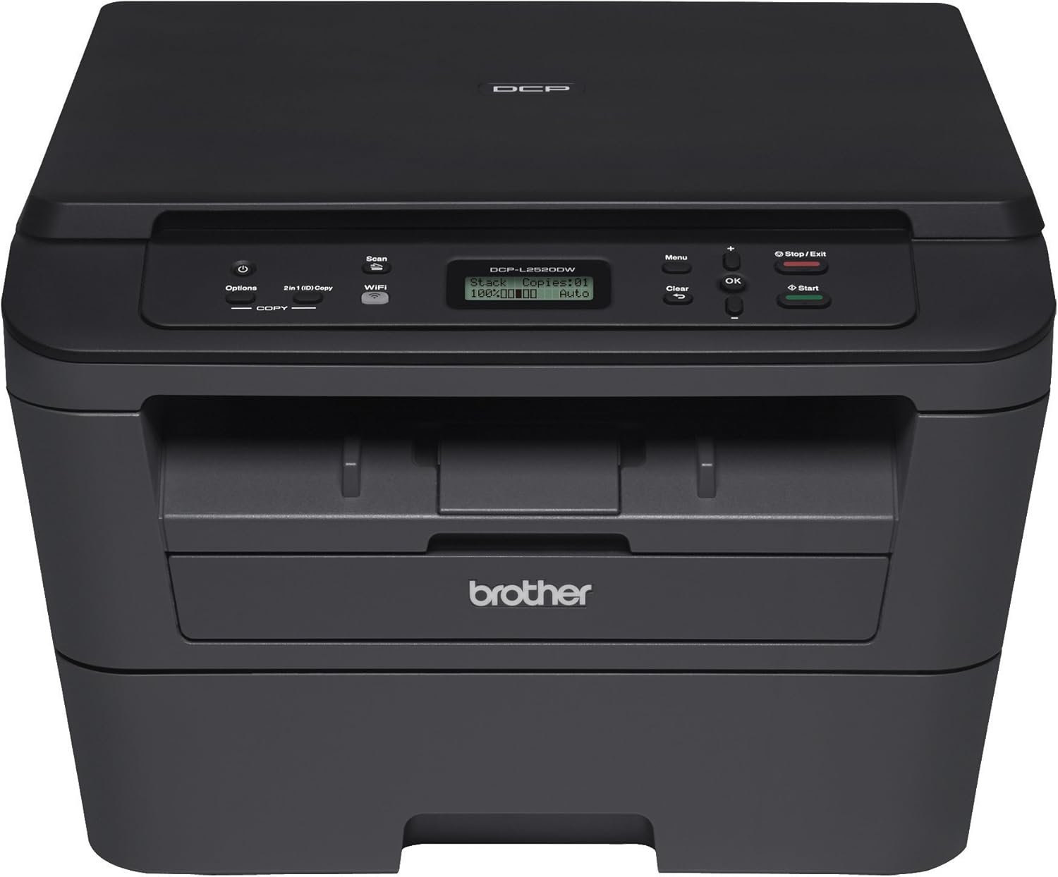 Brother DCPL2520DW Wireless Compact Multifunction Laser Printer and Copier, Amazon Dash Replenishment Ready