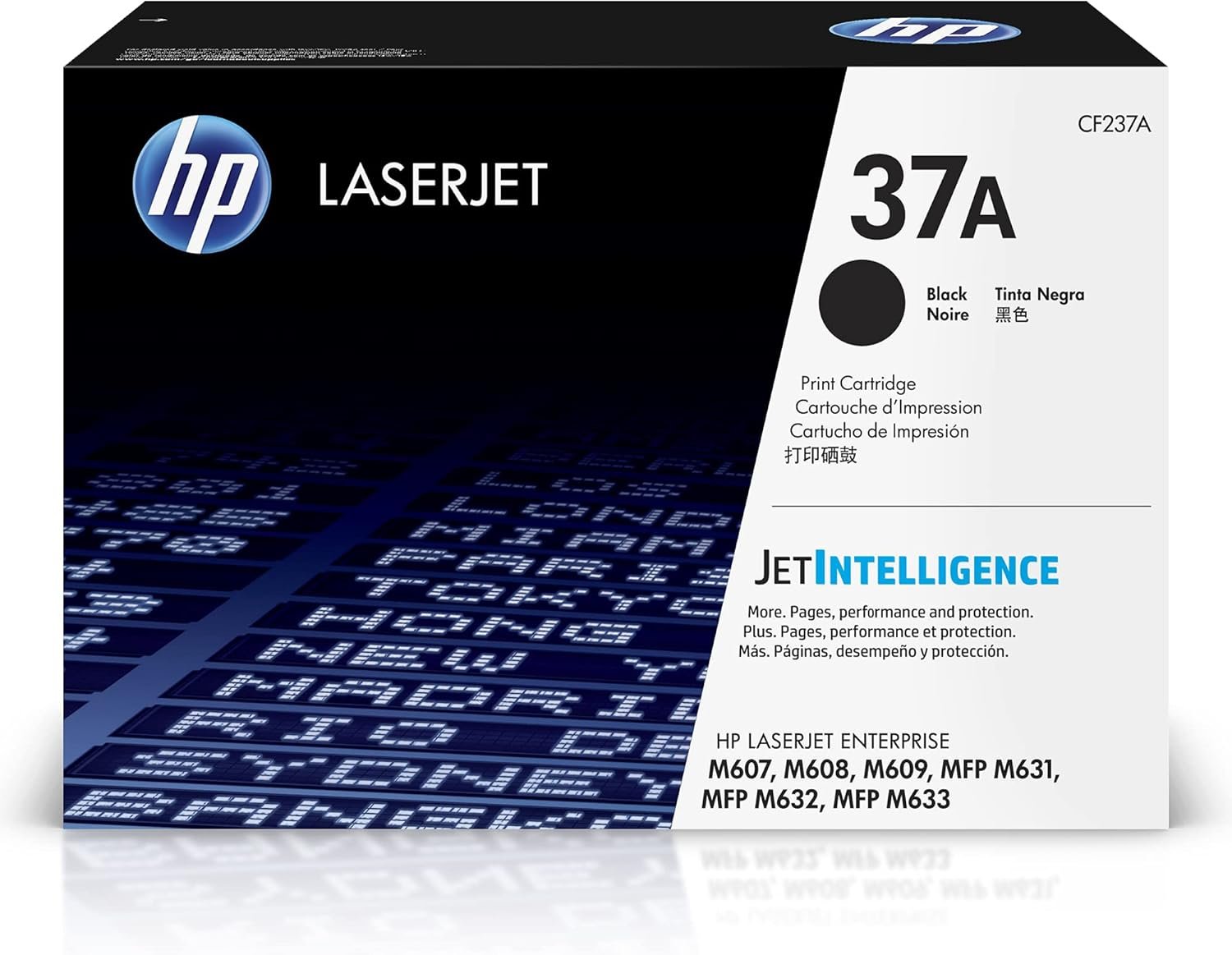 HP 37A Black Toner Cartridge | Works Laserjet Enterprise M607, M608, M609 Series, Laserjet Enterprise MFP M631, M632, M633 Series | CF237A
