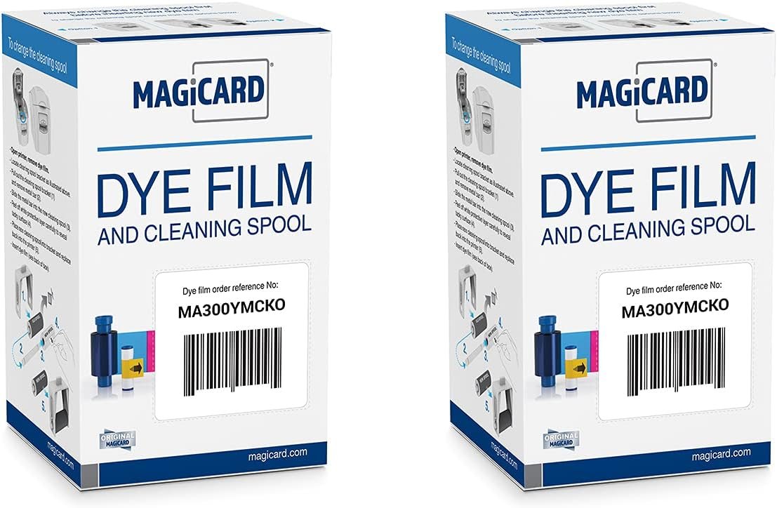 Bodno 2 x Magicard MA300YMCKO Color Ribbon - YMCKO - 300 Prints Software Demo