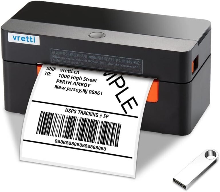 Vretti D463B Shipping Label Printer 4×6 Review: Bluetooth Thermal Label Printer for Small Business Efficiency