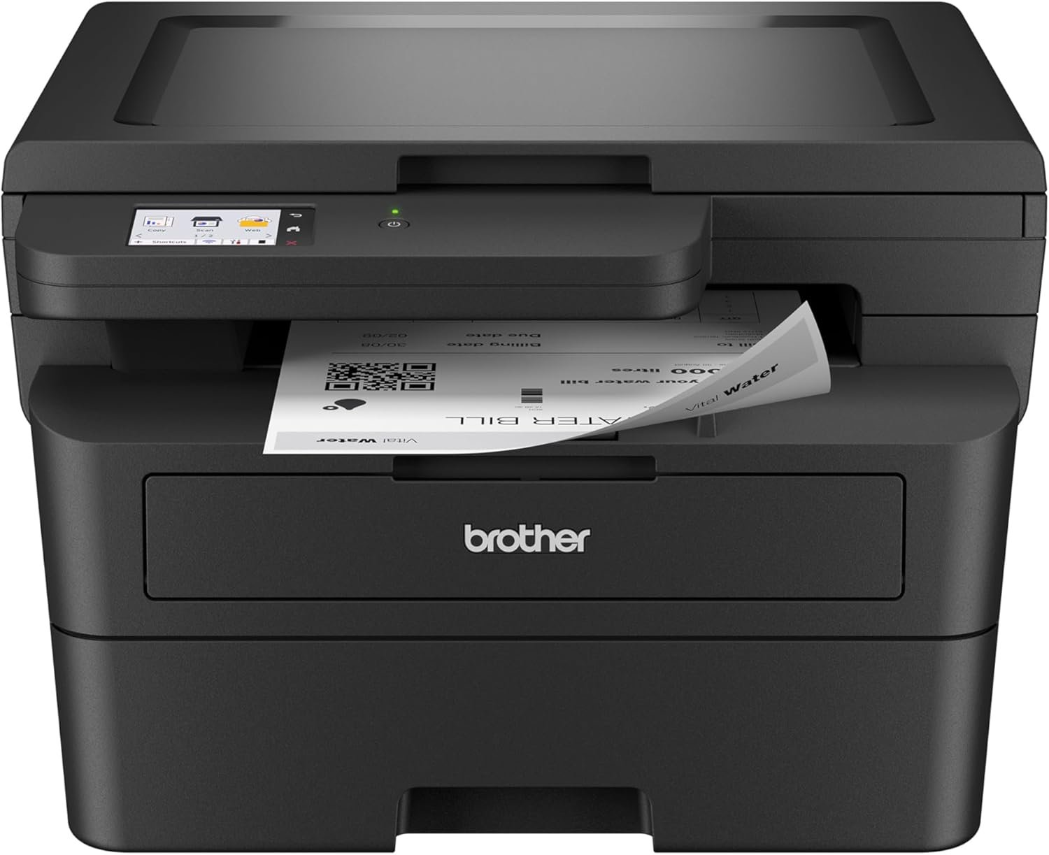 Brother HL-L2480DW Wireless Compact Monochrome Multi-Function Laser Printer with Copy and Scan, Duplex, Mobile, Black & White | Includes Refresh Subscription Trial(1), Works with Alexa