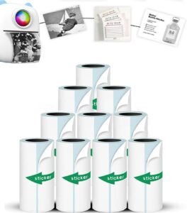 Mini Printer Sticker Paper Review – HERSAUL 10 Rolls