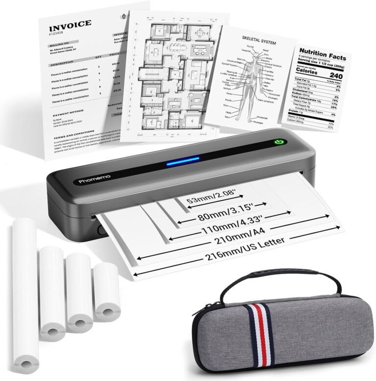 Phomemo M832-GY-Kit Thermal Printer Review: Portable Printing for Travel and Mobility