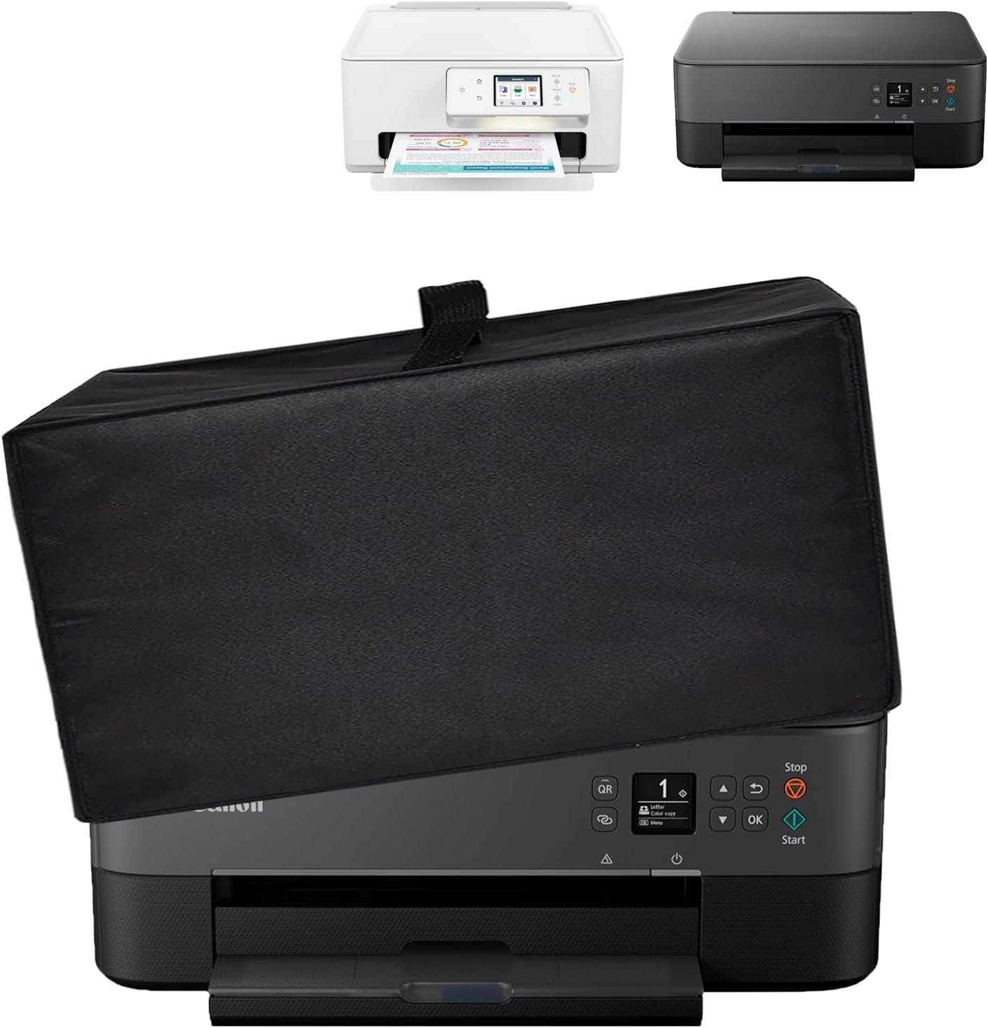 Printer Dust Cover Anti-Static Heavy Duty Heat-Resistant Waterproof Protective Nylon Fabric Printer Cover Case for Canon PIXMA TS6420a/TS7720 All-in-One Wireless Printer