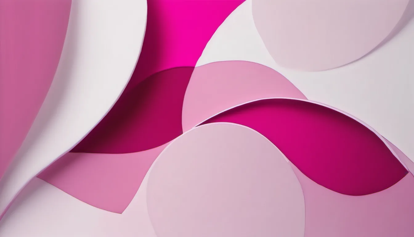 Abstract closed enclosure illustration in magenta and pale pink on white — decorative header for Privacy Policy